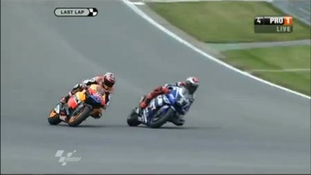 Jorge Lorenzo sobre Casey Stoner: "un adelantamiento milagroso"