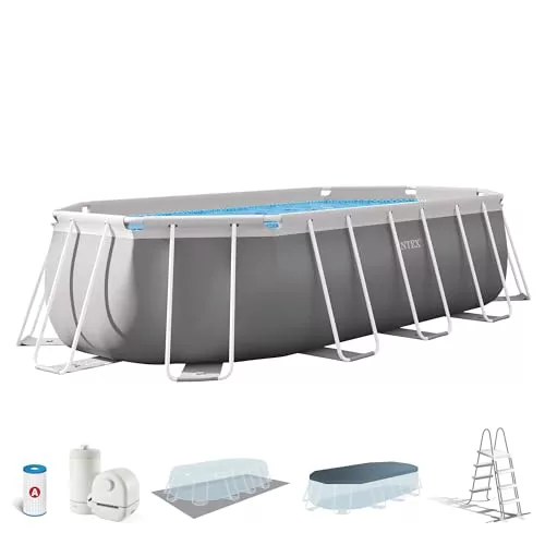 Intex 26796NP - Piscina desmontable ovalada prism frame intex con depuradora