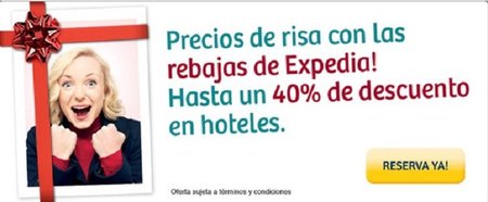 40% de descuento en viajes y escapadas con Expedia