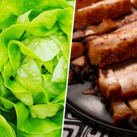 Hemos conseguido convertir una lechuga en una fábrica molecular. Acto seguido, la hemos puesto a fabricar carne de cerdo