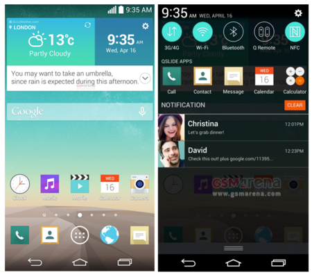 Un primer vistazo a la interfaz que estrenará el LG G3