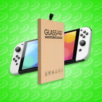 Protege la pantalla de tu nueva Nintendo Switch OLED de Zelda: Tears of the Kingdom con estas micas de cristal disponibles en Amazon México