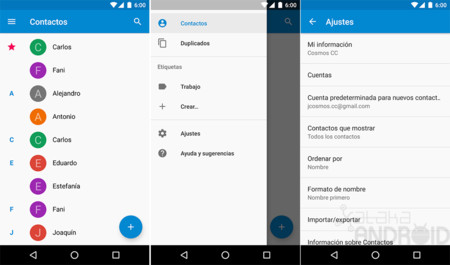 Google renueva su aplicación de contactos: nueva interfaz, etiquetas y detección de duplicados