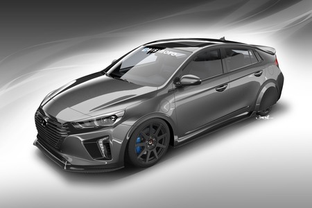Hyundai HyperEconiq Ioniq, la cara más brutal del híbrido se presentará en el SEMA