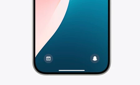 iOS 18 での iPhone のロック画面ボタン