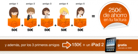 Hasta 250 euros de descuento y un iPad 2 por captar nuevos clientes de ADSL Orange