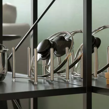 Soporte para tapas, acero inoxidable