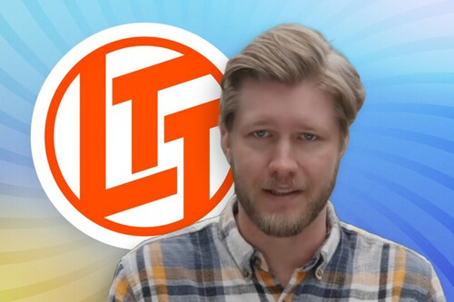 Alex Clark e Andy Zhang ganharam uma carona na Linus Tech Tips — e estão muito felizes com isso. (Fonte da imagem: Zip Tie Tuning via YouTube, Linus Media Group)