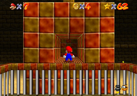 Cómo conseguir la estrella Tall on the Four Pillars de Shifting Sand Land 2 Super Mario 64 World8 Star4 03