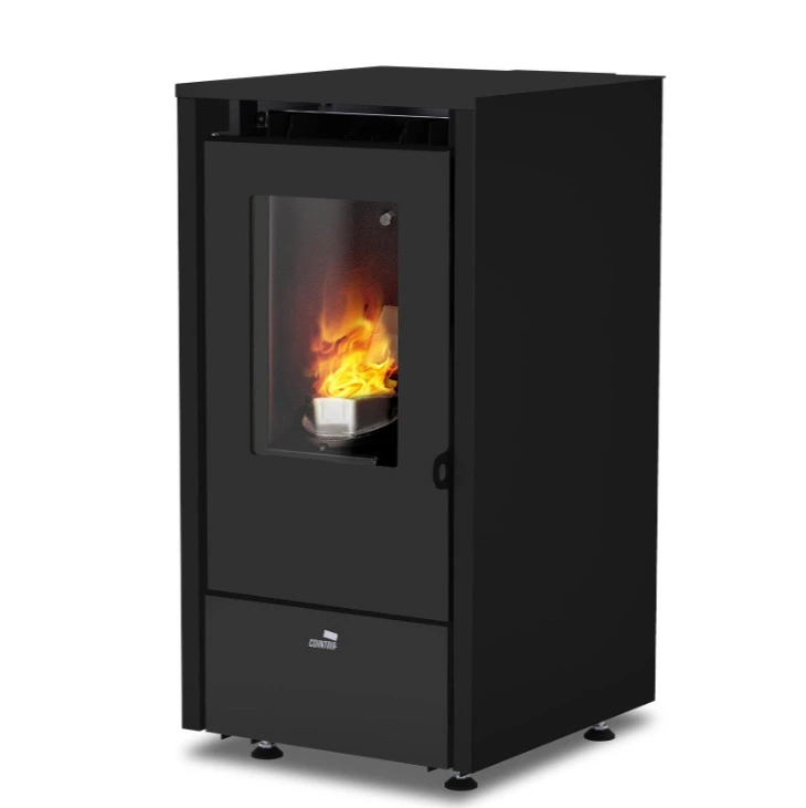 Estufa de pellet Eco Mensa Nero 6,4 kw - color negro
