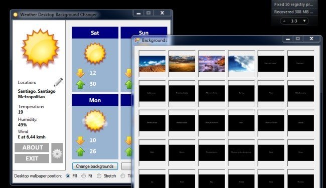 Weather Desktop Background Changer