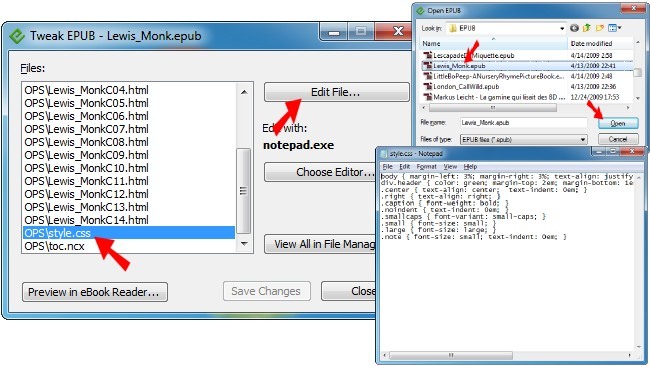 Modifica el contenido de un archivo EPUB con rapidez por medio de tweak_epub