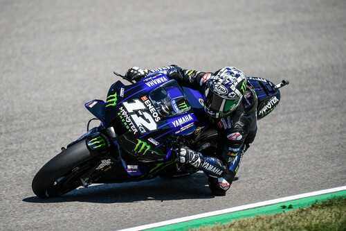 Maverick Viñales se rebela en Assen antes de la lluvia y Marc Márquez ha sufrido una durísima caída