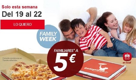 Telepizza vuelve con su 'Family Week'