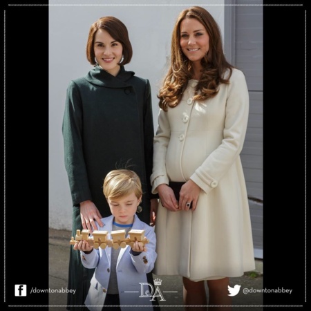 Kate Middleton o cuando una Duquesa de verdad visita Downton Abbey