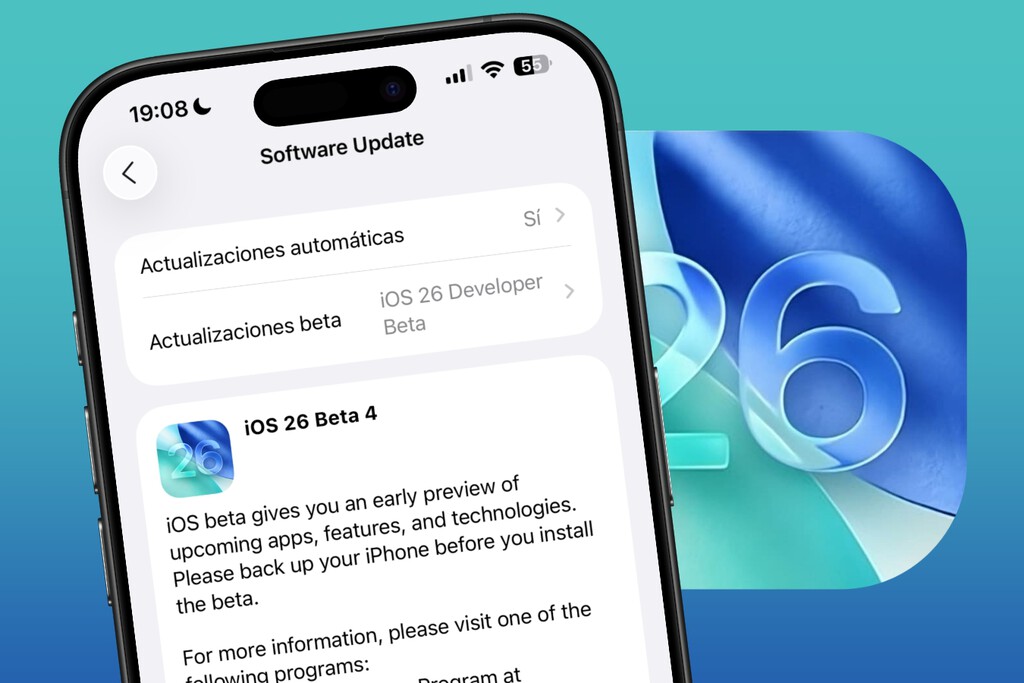 La beta 4 de iOS 26 es ya una realidad en los iPhone. Así luce la antesala de la beta pública que llegará en los próximos días