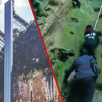 Los niños de una aldea en China tenían que escalar una montaña para llegar al colegio. Lo han solucionado con dos ascensores colosales