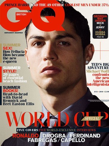 Cristiano Ronaldo, Fábregas y Drogba ahora marcando estilo, en plan buenorros en GQ