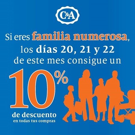 C&A rebaja sus descuentos para familias numerosas