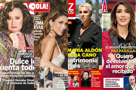 Dulce arremete contra Isabel Pantoja, Paloma Cuevas concede su primera exclusiva y Ortega Cano se enfrenta a su peor "faena": estas son las portadas del miércoles 9 de diciembre