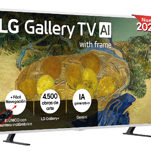 TV QNED Mini LED 164 cm (65") LG 65LX7B6LA 4K, Smart TV, LifeStyle LX7B6 - Gris oscuro / Negro

