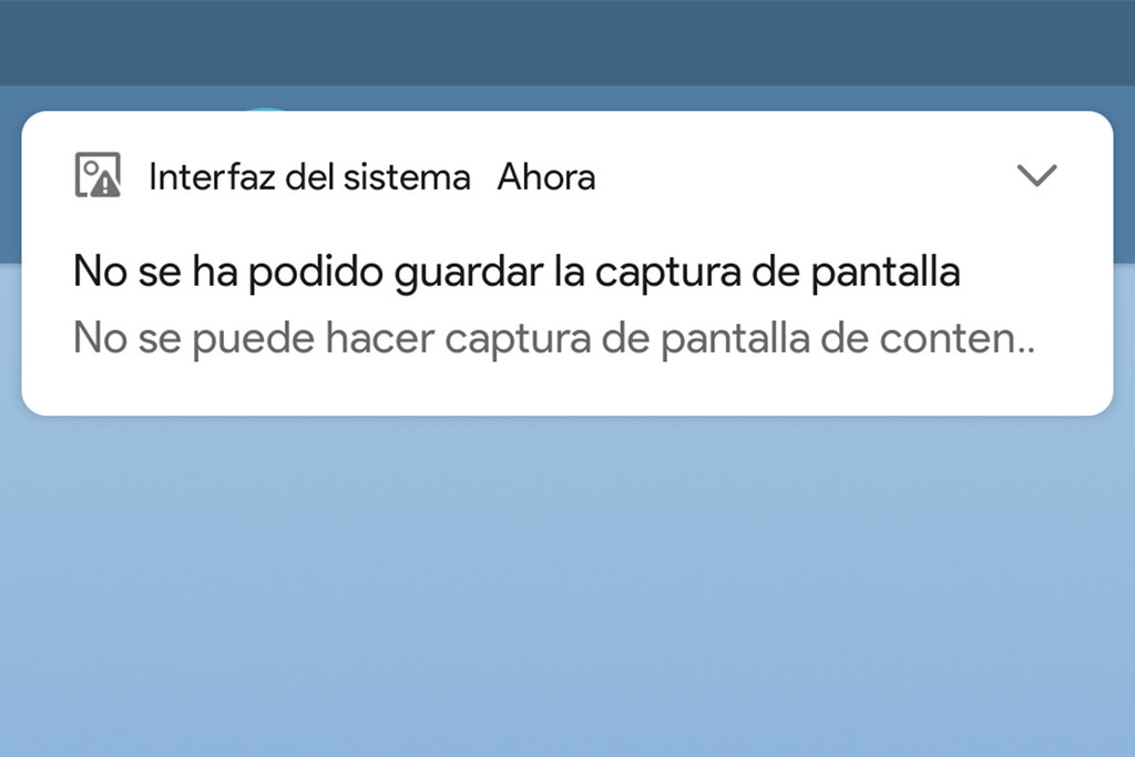 No Se Ha Podido Guardar La Captura De Pantalla