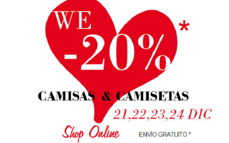 Paga un 20% en camisas y camisetas de Stradivarius