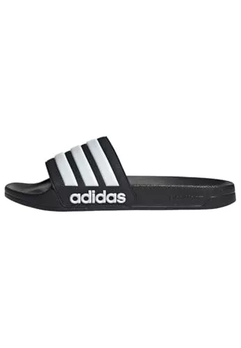 adidas Unisex adulto Adilette Shower Slides, Core Black / Cloud White, 44.5 EU
