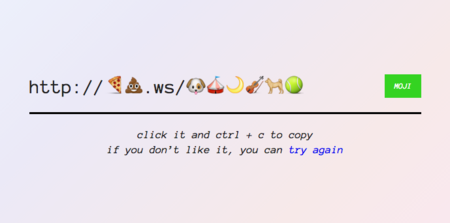 Cómo acortar un enlace web usando sólo emojis