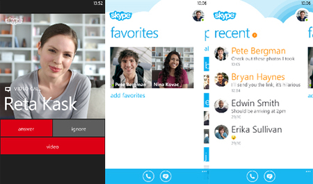 Así es Skype para Windows Phone 8