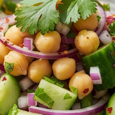 Ceviche de garbanzo con pepino: fresco, fácil de preparar y lleno de nutrientes