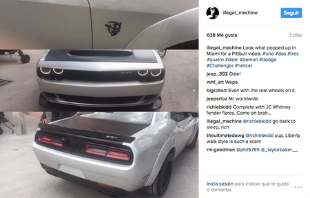 ¡Uno, do', tres, cuatro! El Dodge Challenger SRT Demon, filtrado desde el próximo videoclip de Pitbull 