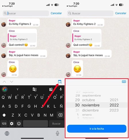 WhatsApp iPhoneの検索日