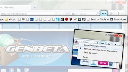 Buttonizer oculta barras de herramientas de Firefox en un botón
