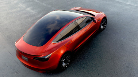Tesla Model 3 Rojo 2560 3000