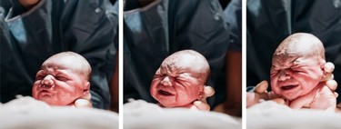 Una madre fotografía su propio parto y las imágenes son espectaculares