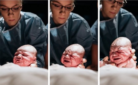 Una madre fotografía su propio parto y las imágenes son espectaculares