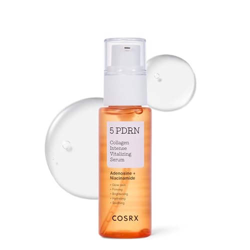 COSRX 5 PDRN Collagen Intense Vitalizing Serum 50 ml, Travel Size Korean Serum for Firmer, Radiant-Looking Skin with Salmon DNA, Centella, Lactobacillus PDRN & Collagen Korean Skincare