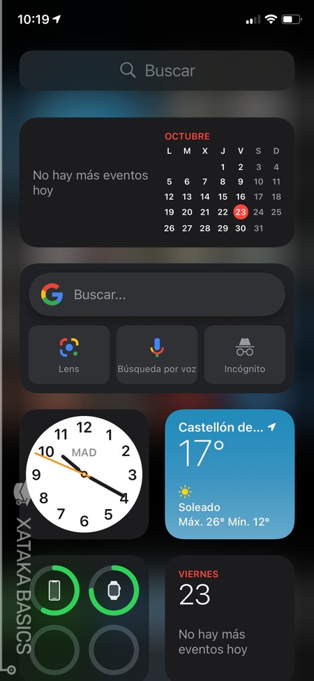 Pantalla Inicio