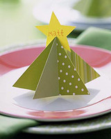 Tarjetas de Navidad con forma de árbol