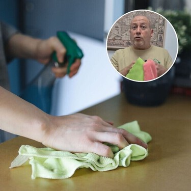 Los colores de los paños de microfibra no son casuales: sirven para limpiar cada zona del hogar de forma correcta 