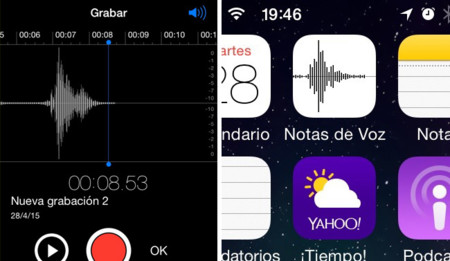 El secreto del icono de la app Notas de voz