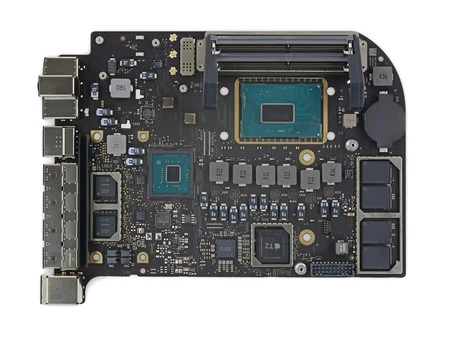 新しいMac miniのマザーボード。