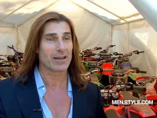 Fabio Lanzoni y su colección de motos