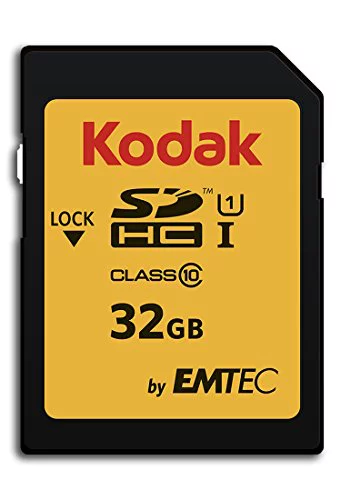 Kodak Tarjeta Memoria SD HC 32GB Class10 U1