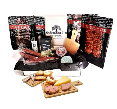 Caja Cesta Gourmet Regalo - Lote embutidos Ibericos 