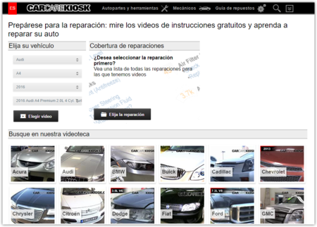 En esta web puedes ver vídeos instructivos sobre cómo reparar casi cualquier marca de coche