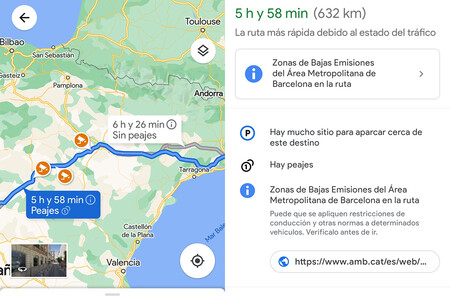 Google estudia añadir el precio de los peajes a Google Maps