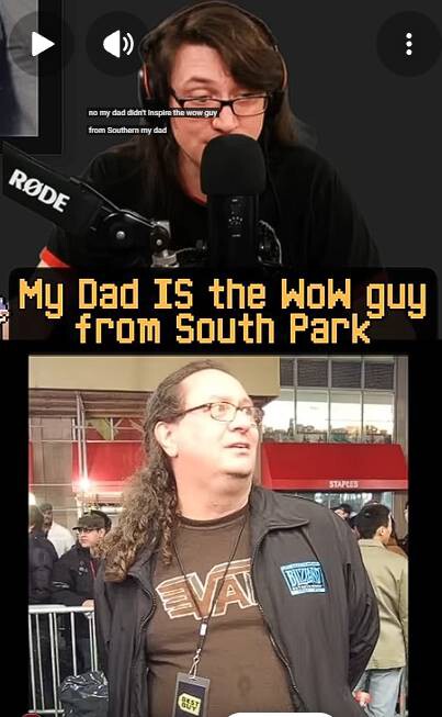 Joeyray Hall South Park Wow