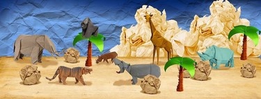 19 manualidades fáciles con niños: figuras de papel realizadas con el arte japonés de origami